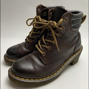 Dr. Martens Alexandra 6 eye Heeled Bootie Boot